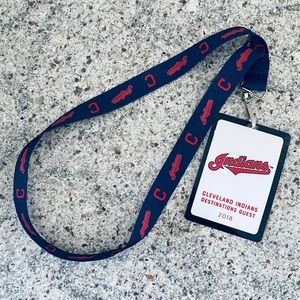 Cleveland Indians lanyard badge holder MLB Destinations Guest Pass 2018